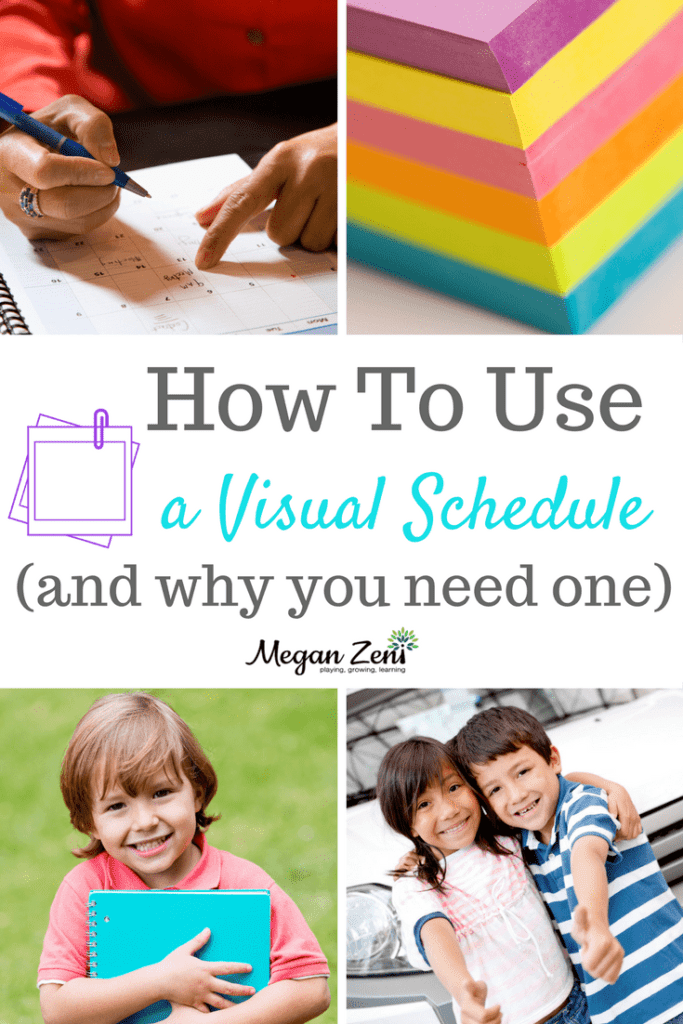 How to use a visual schedule